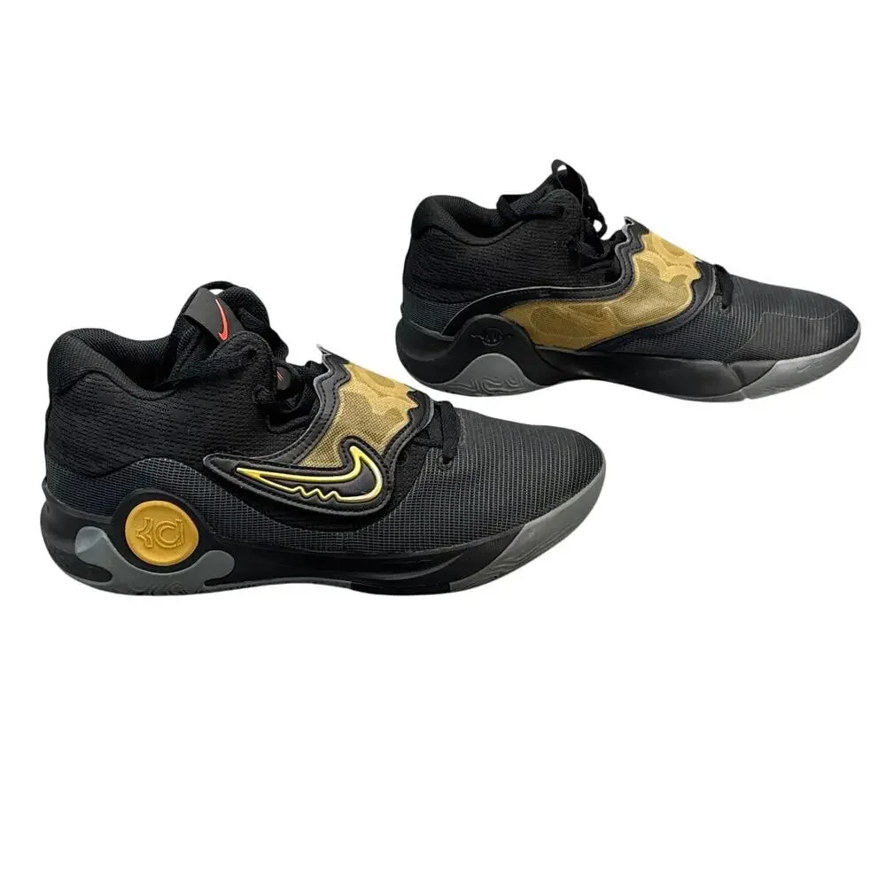 Nike KD Trey 5 X EP DD9538-010 Black Metallic Gold Basketball Sneaker Men 12